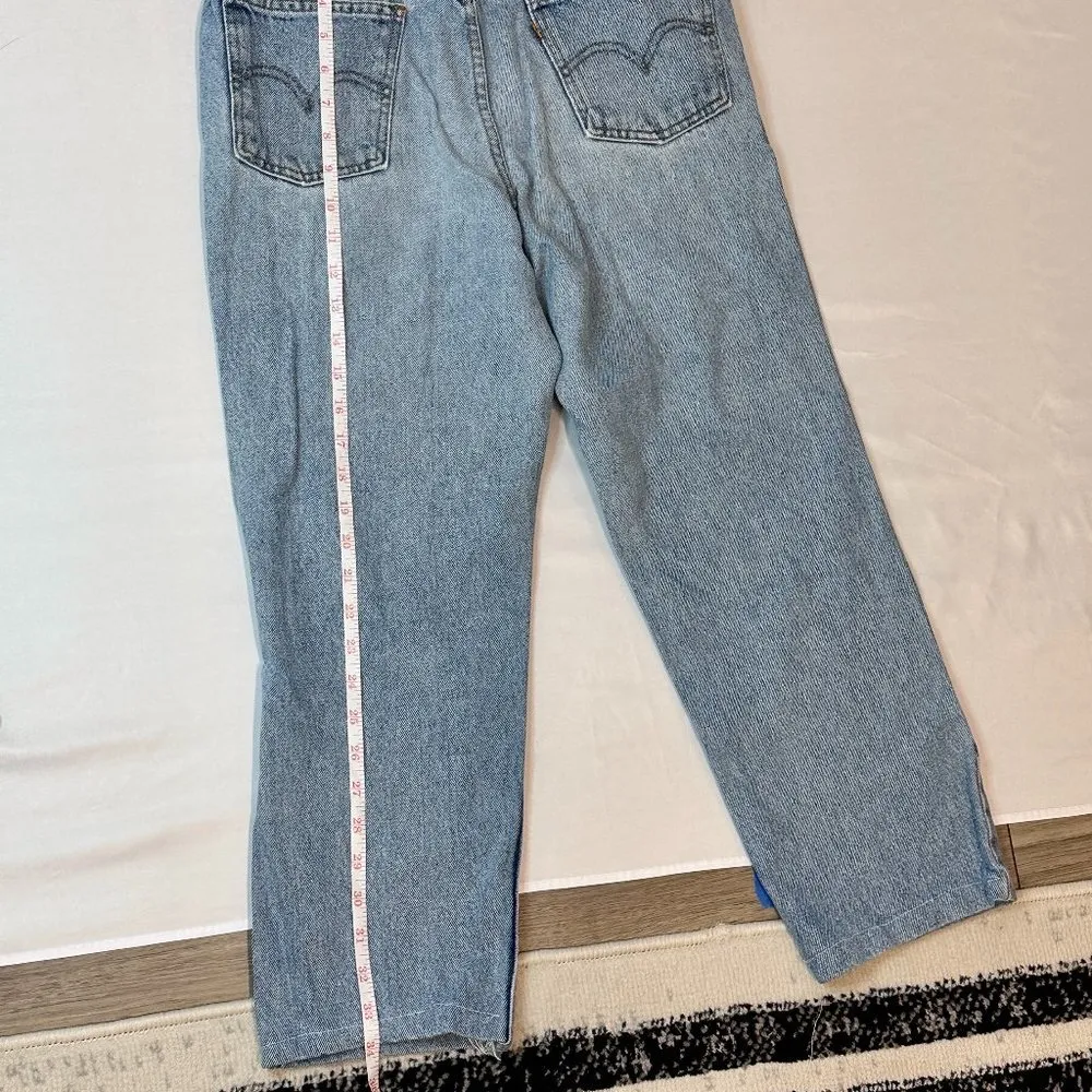 Vintage 80s  550 Straight Leg Ankle Jeans - Light Wash - 27W - Image 10