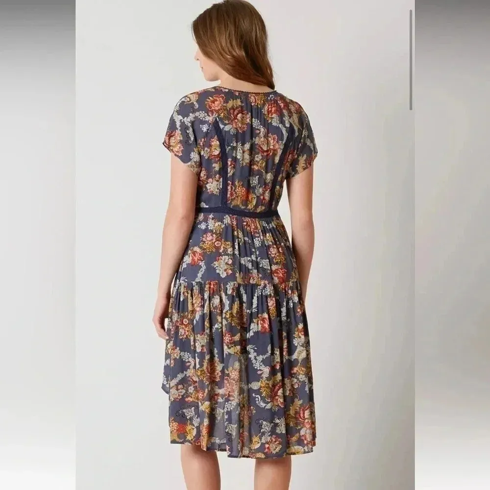 NWT Miss Me blue floral dress Size S - Image 5