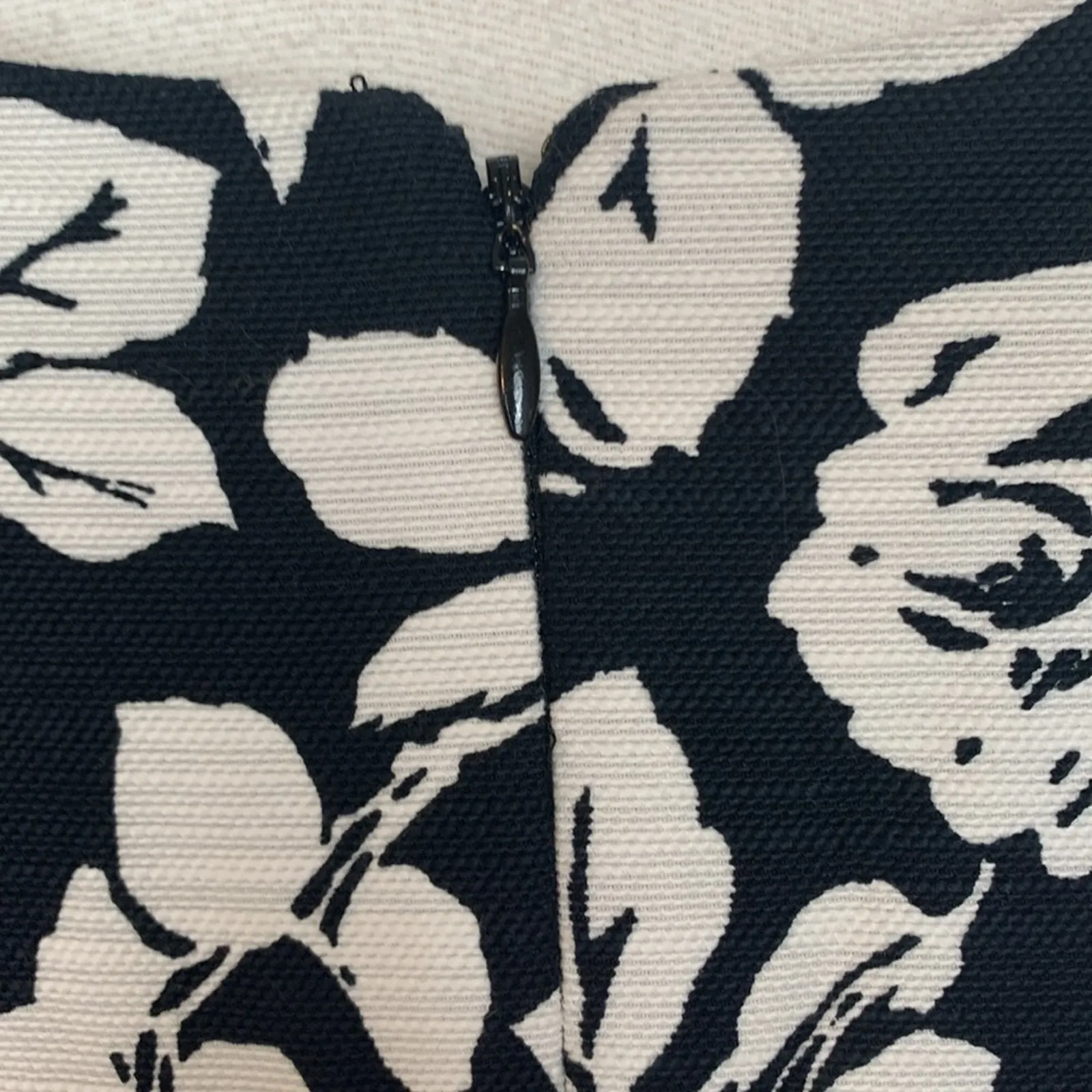 Talbot's women's size 6 small black white floral dress business casual tweed lin - Image 10