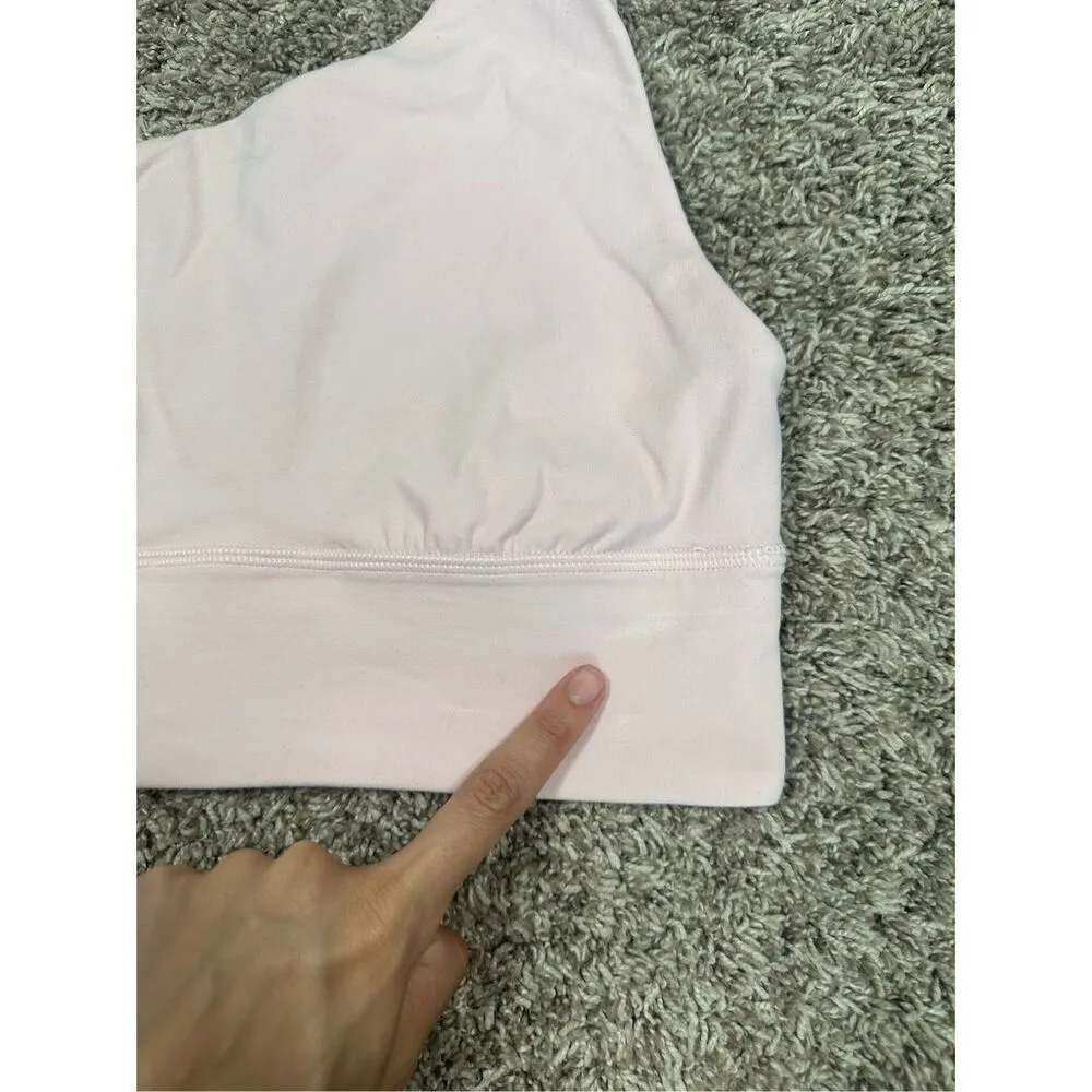 Lululemon Align Asymmetrical Bra Light Support A/B Cup Flush Pink Size 6 - Image 8