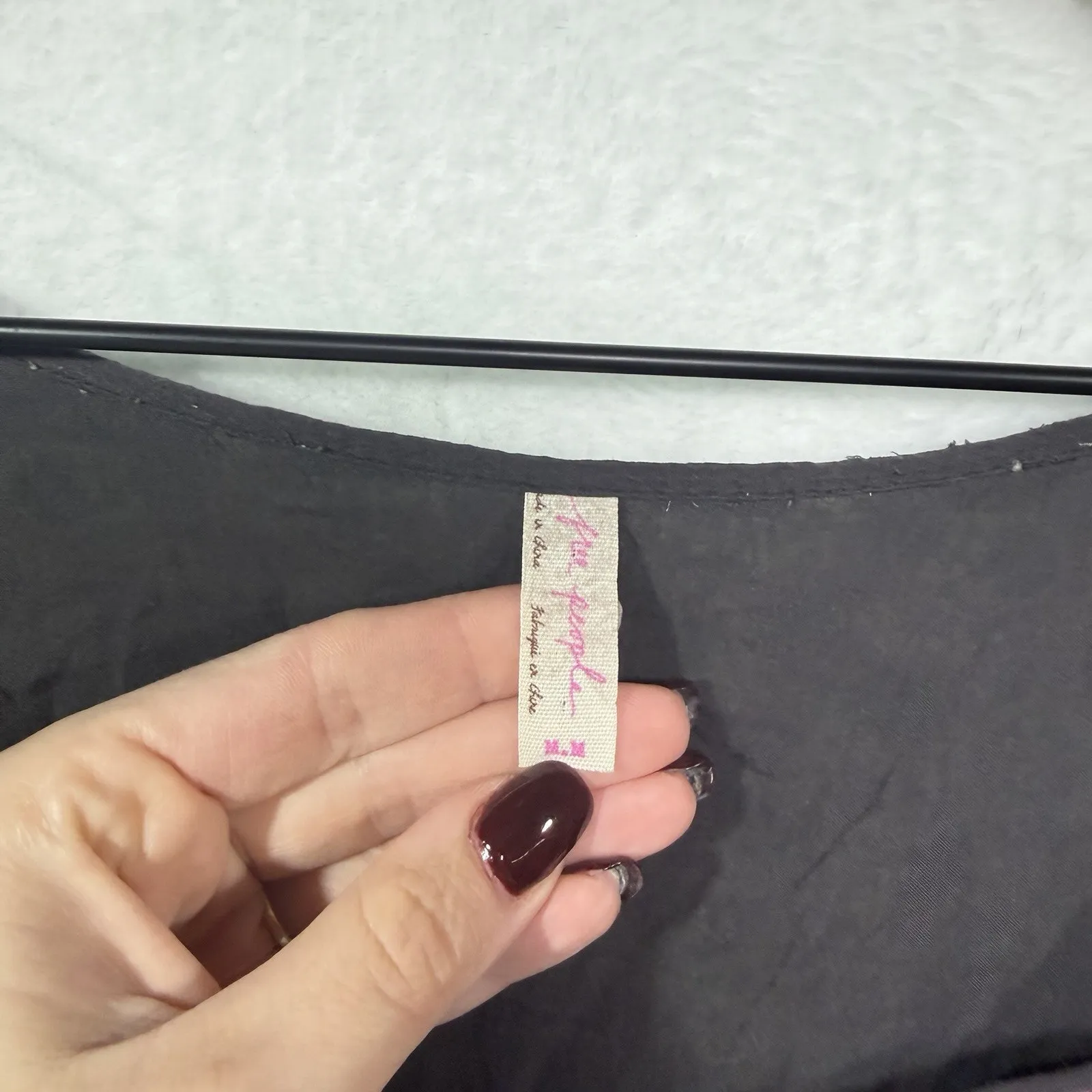 Free People Marla Dreams Paisley Floral Printed Chiffon Mini Dress Ruffle Hem M - Image 4