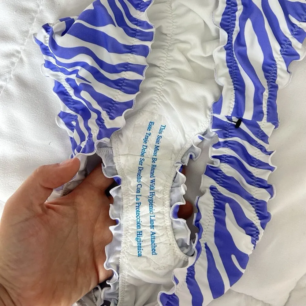 NWT Shade & Shore 2 Piece Animal Print Bikini Top 32B & Bottom Small Summer - Image 5