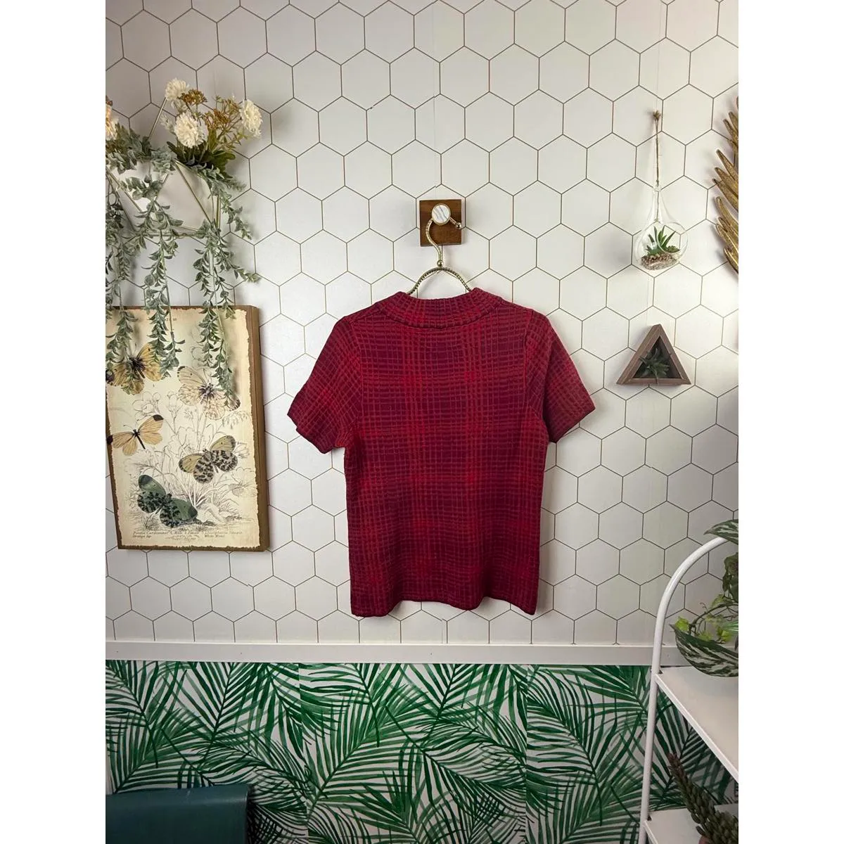 Field & Flower from Anthropologie Red Celina Sweater Tee - Image 4