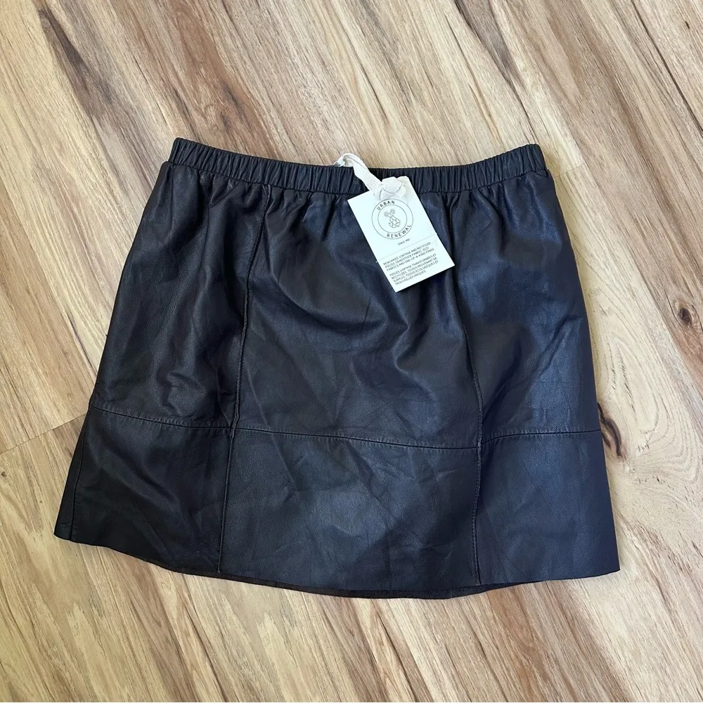 Urban Renewal Leather Mini Skirt - Image 2