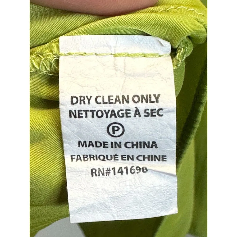 Ramy Brook Women's Size M Green Sleeveless Halterneck Blouse Top Pleated EUC - Image 4