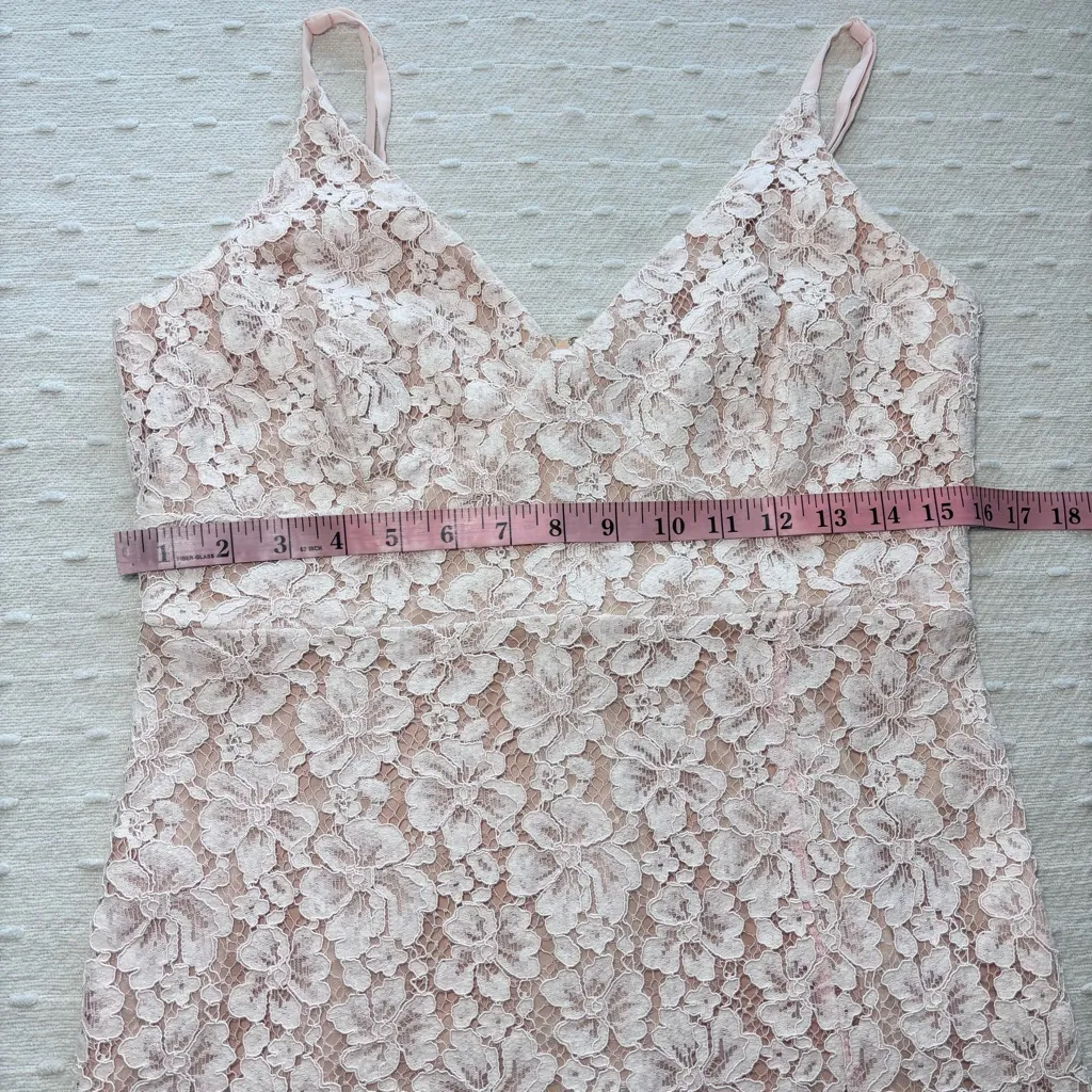 Lulus Sweet Blossom Blush Pink‎ Lace Floral Dress Size 10 - Image 8
