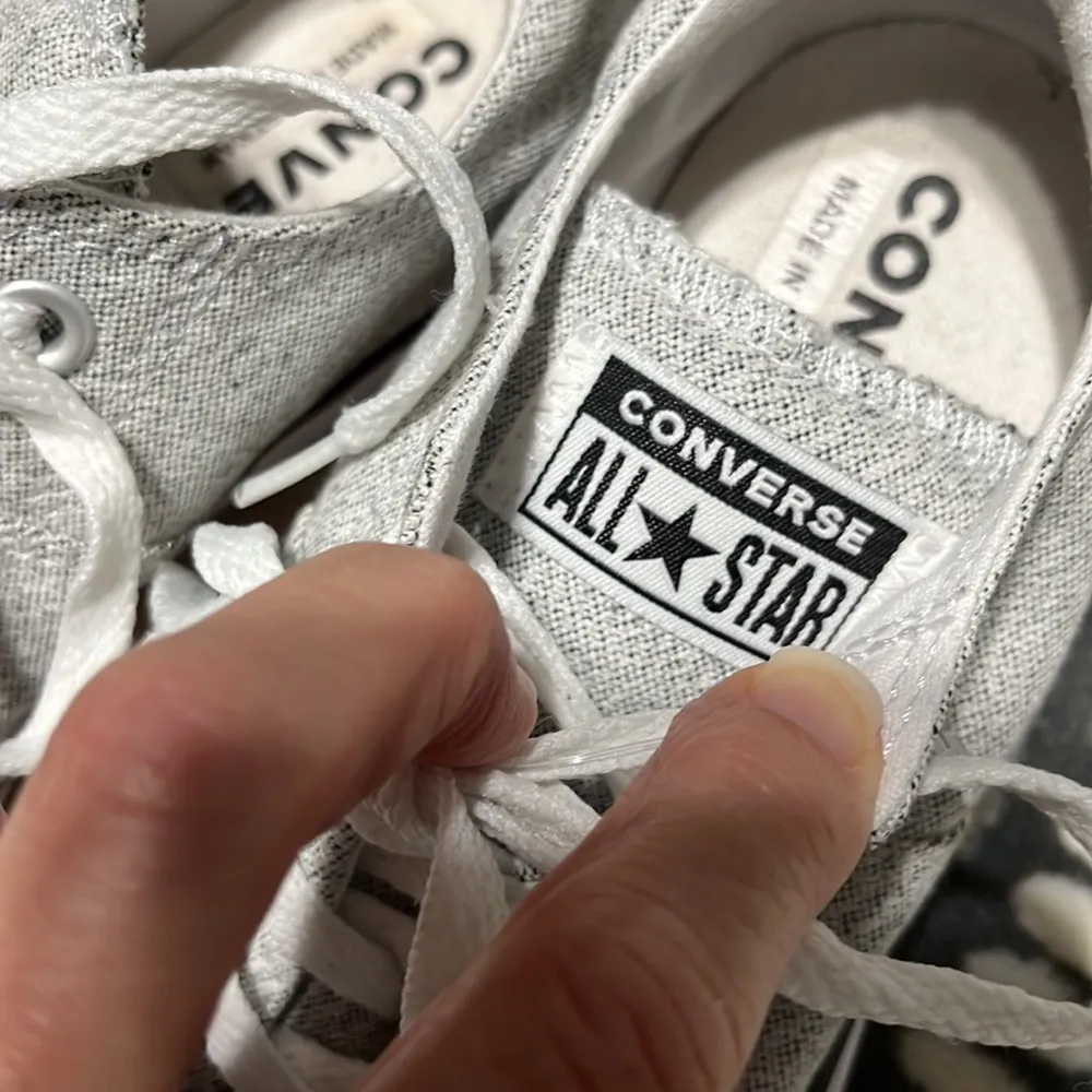 Converse All Star Low Top Sneakers Womens 7 Canvas Heather Gray - Image 7