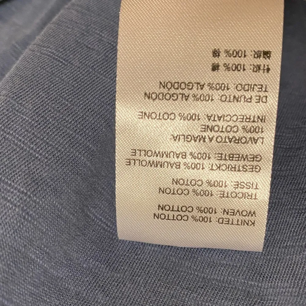 Anthropologie Pilcro Blue Mixed Media Plaid Short Sleeve Cuffed T-Shirt Size XS - Image 10