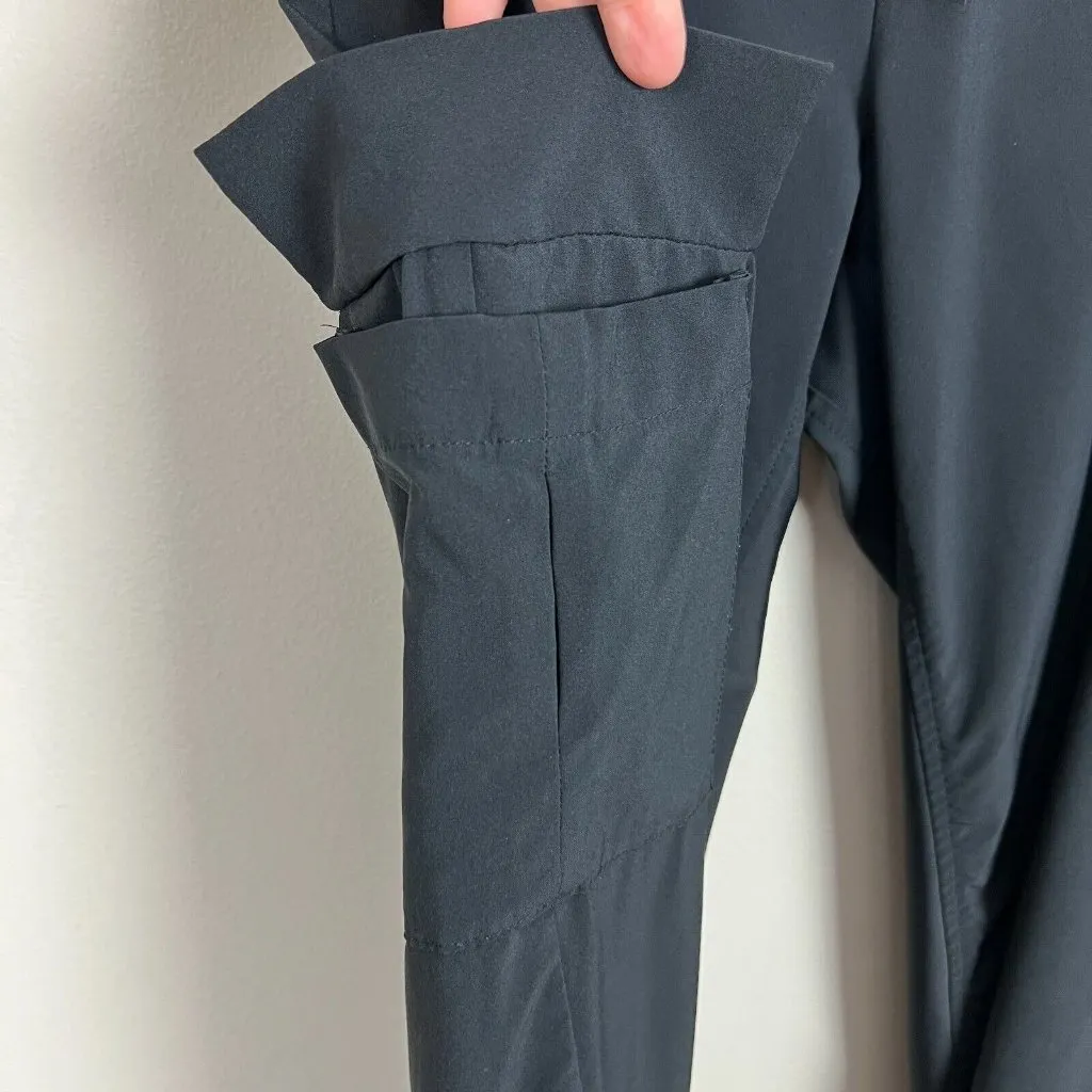 Athleta Sutton Jogger Cargo Pants Womens 2 Black Stretch Drawstring‎ Athleisure - Image 11