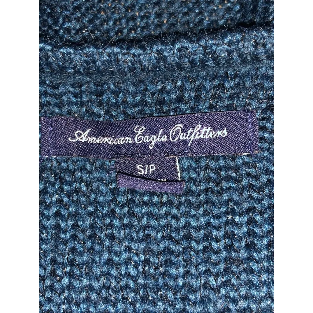 American Eagle Outfitters Sweater Cardigan ~ Teal ~ Size Small ~ Very Nice! - Image 7