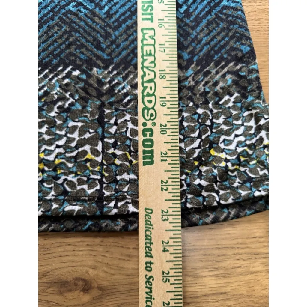 Jaclyn Smith Blouse Women Size Small Short Sleeve Colorful Lightweight Office - Image 4