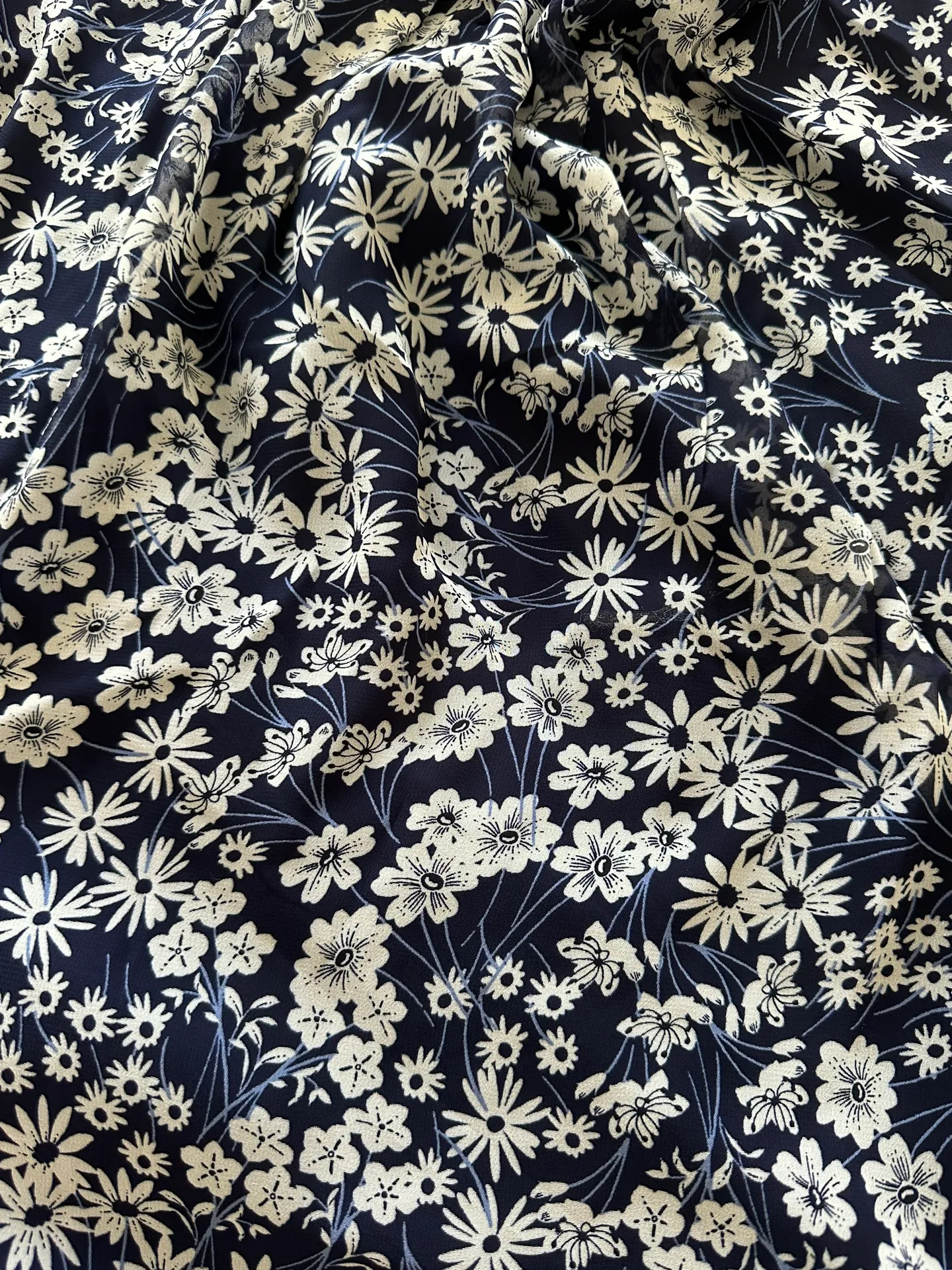 New JH Navy/White Floral Daisy Dress size 24W Multiple - Image 11