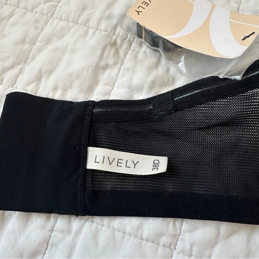 Lively Demi No Wire Strapless Bra Black NEW NWT 38D Straps Included Size undefined - Image 4