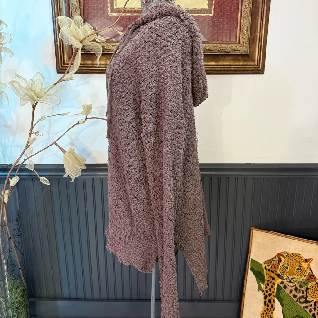 Listicle Cozy Brown Oversized Hooded Sweater ~ Size Medium 💚🍄 - Image 3