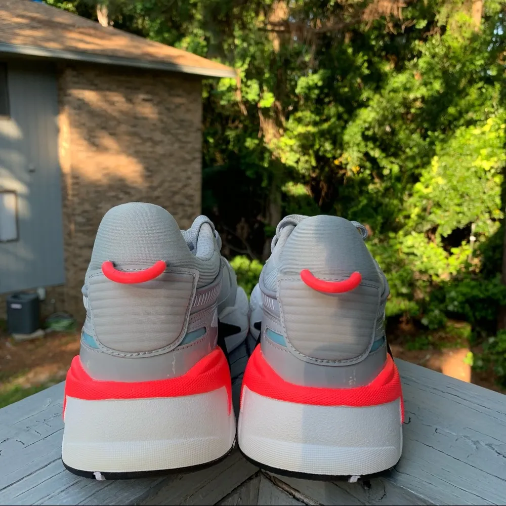 NEW PUMA RS-X Patent Sneakers 372780-02 Hight Rise/White - Image 5