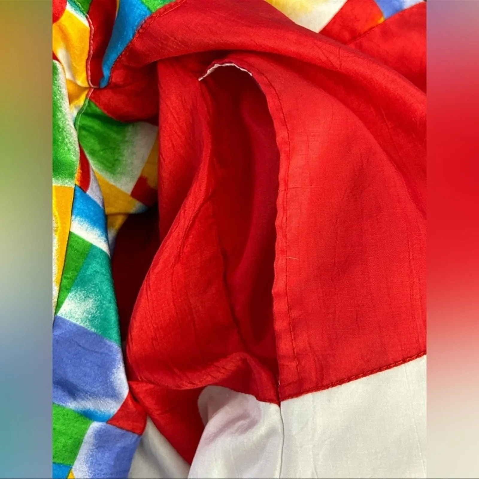 Vintage Lavon 80s–90s Abstract Windbreaker Track Jacket L - Image 8