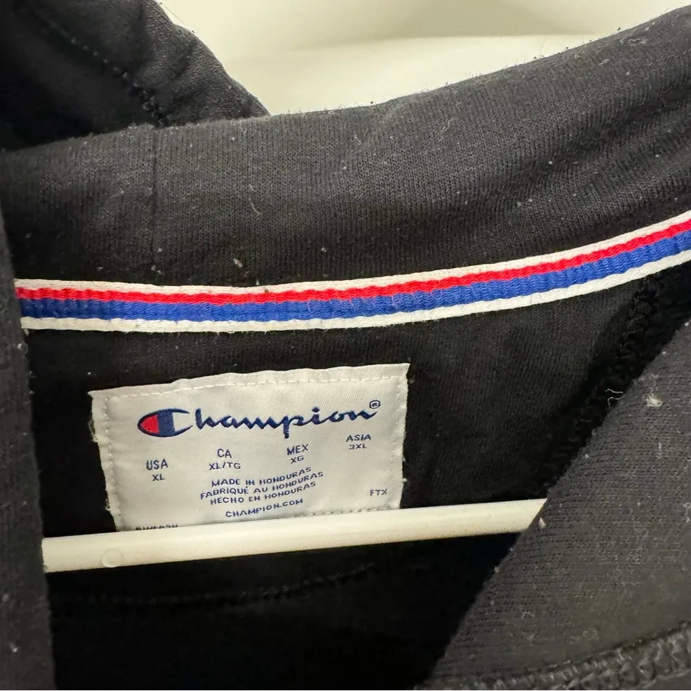 Champion Black Hoodie Hooded Sweatshirt - Image 3