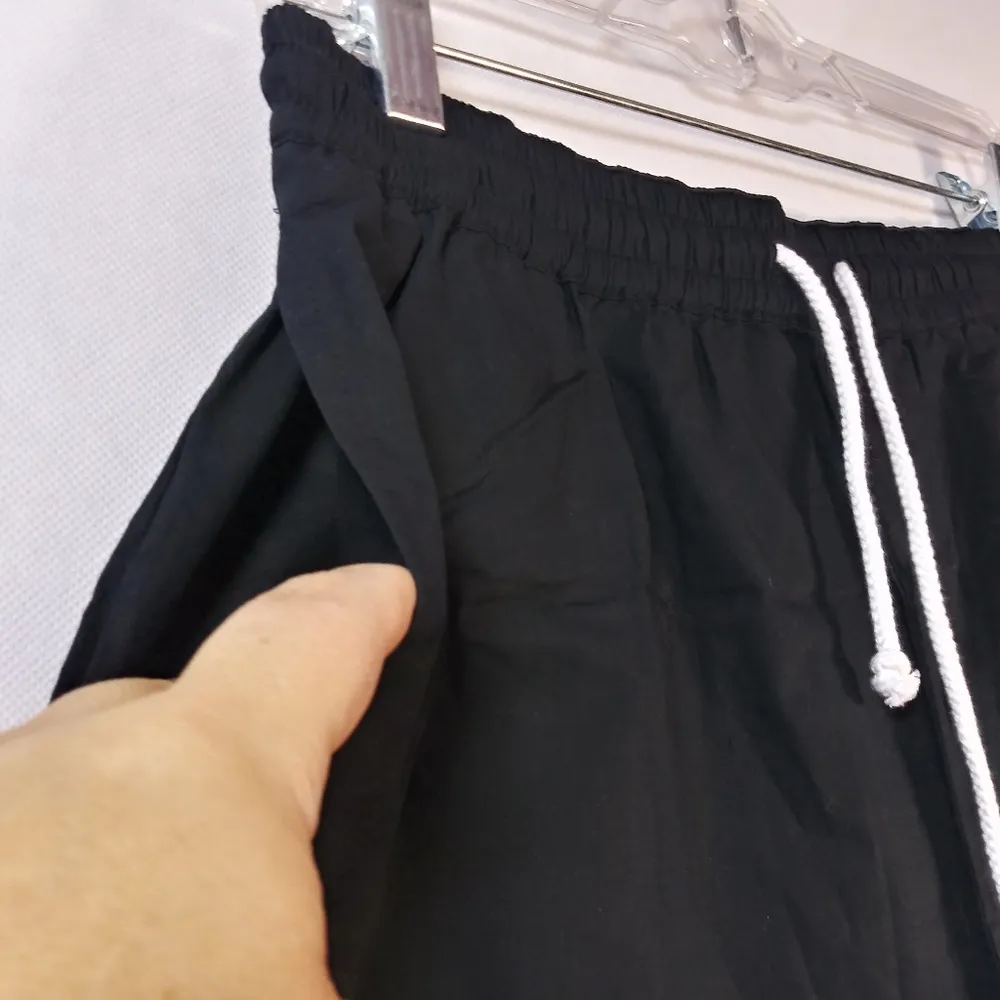 BP. Black Casual Pull On Drawstring Waist Shorts Size Small - Image 3