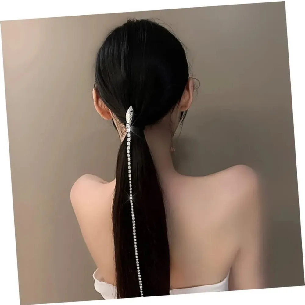Diamond Snake Tiara Crystal Hair Crystal Tassel Hair Chain - Image 8