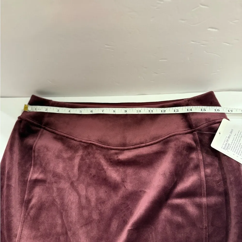 Lululemon Scuba HR Mini Skirt Velvet Size L NWT - Image 3