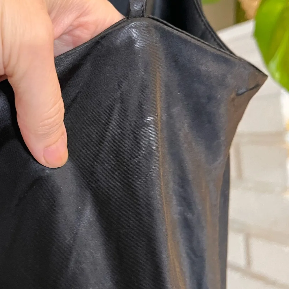 Express Satin Slip Black Dress With Slits On Sides Minor Flaws Xs Express - Image 6