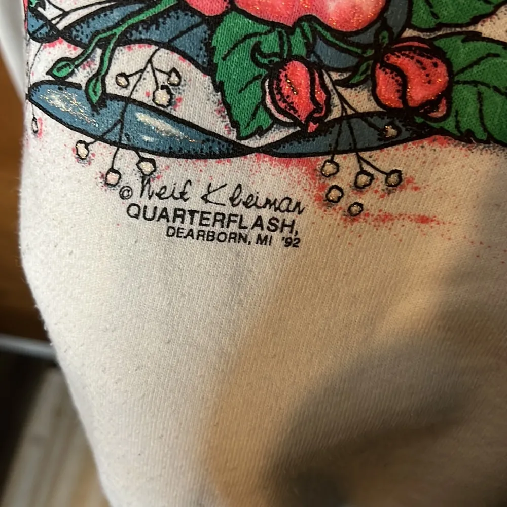 Nurse Vintage Sweatshirt Logo 90s crewneck floral cottagecore Rose Bow Pink Size M - Image 3