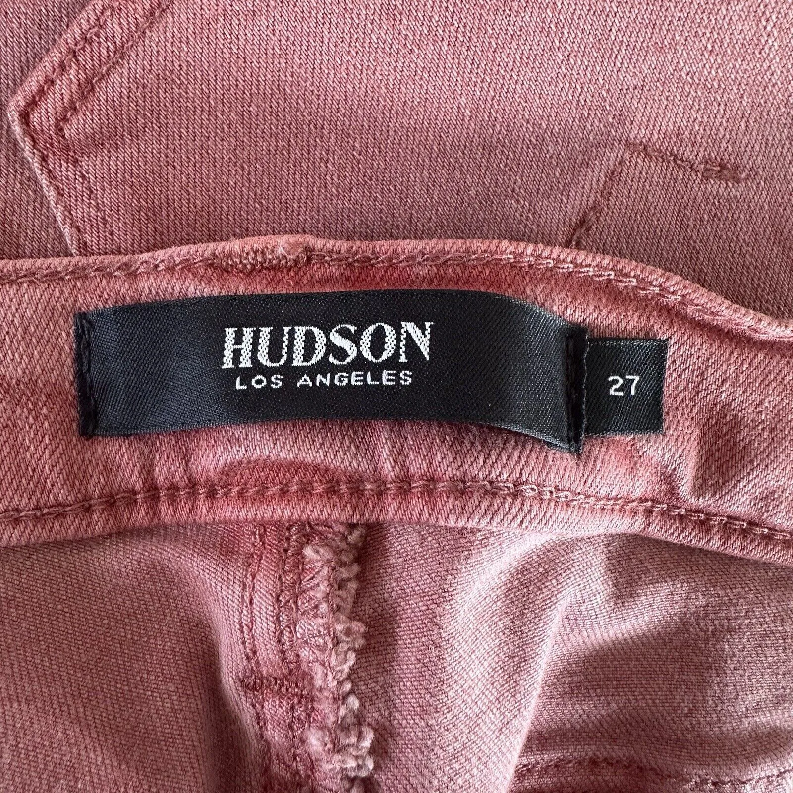 Hudson Nico Super Skinny Jeans Size 27 Red Dusty Rose - Image 7