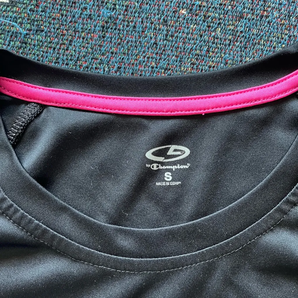 Champion Fitted Active Tee SZ S Women’s Black Gym Shirt Streetwear Athleisure - Image 12