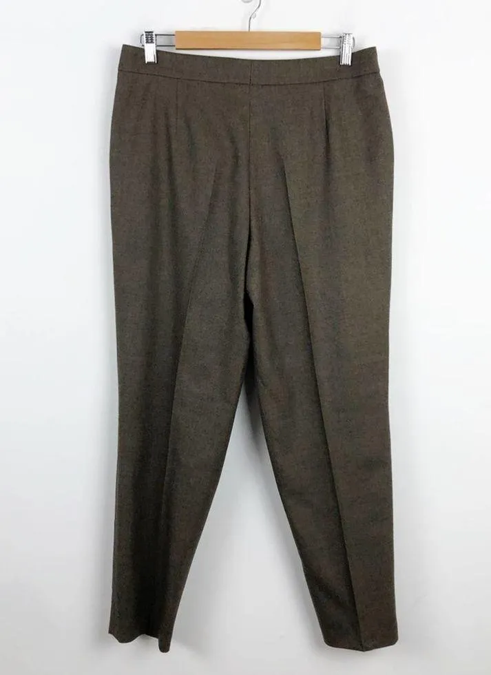 New  Akris Punto Maiko Pleated Flattering High Waisted 100% Wool Trousers Pants - Image 9