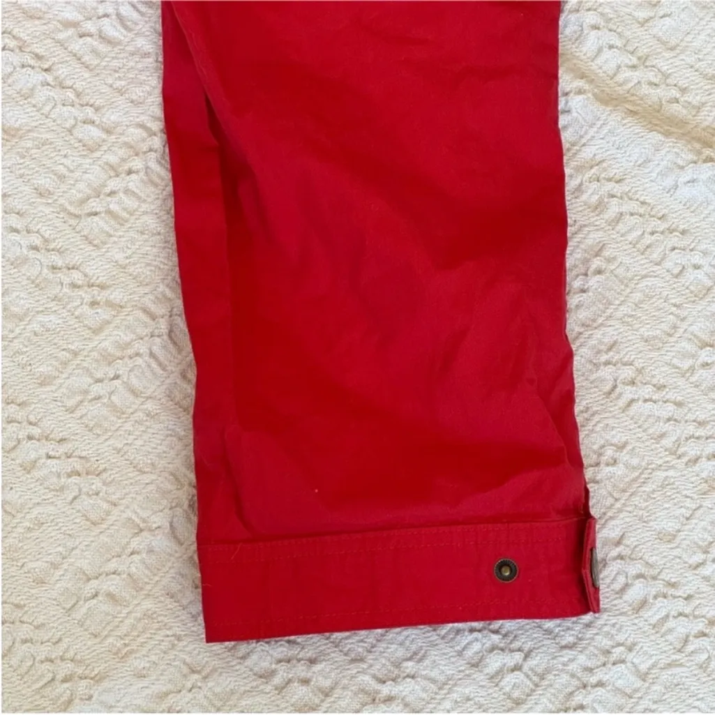 Ralph Lauren  Red Ankle Cropped Cargo Pants - Image 7