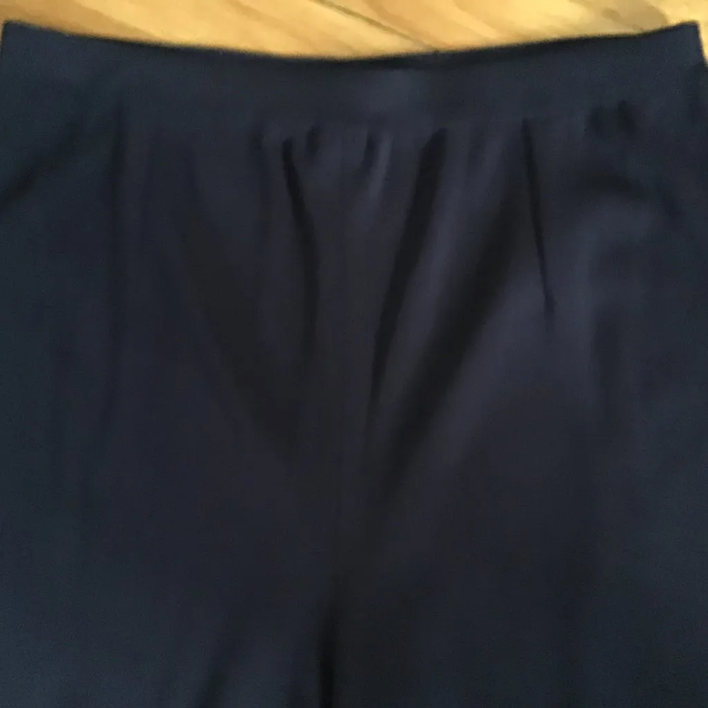 EXCLUSIVELY MISOOK BLUE ACRYLIC WIDE LEG PANTS. XL - Image 5