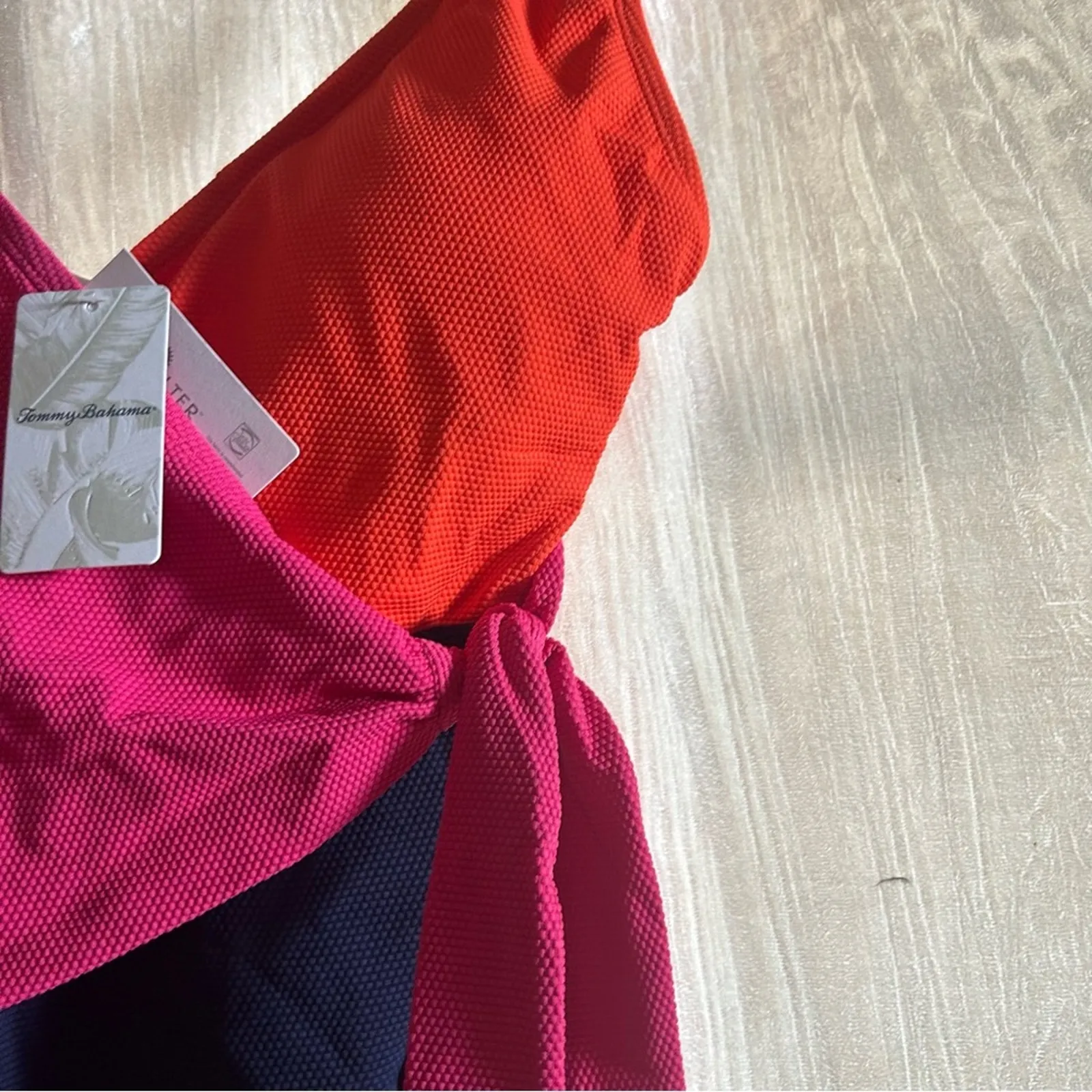 Tommy Bahama Island Cays Colorblock Scoop-Back Wrap One Piece Swimsuit NWT Sz‎ 4 - Image 5