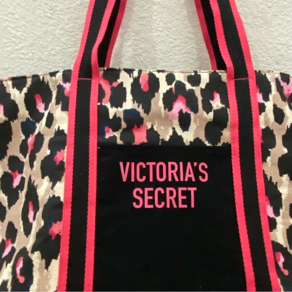 VICTORIA’S SECRET Leopard Cheetah XL Weekender Tote Bag - Image 6