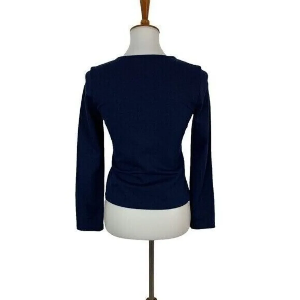 Sanctuary Jacket‎ XS Blue Zip Up Casual Streetwear Essential - Image 4