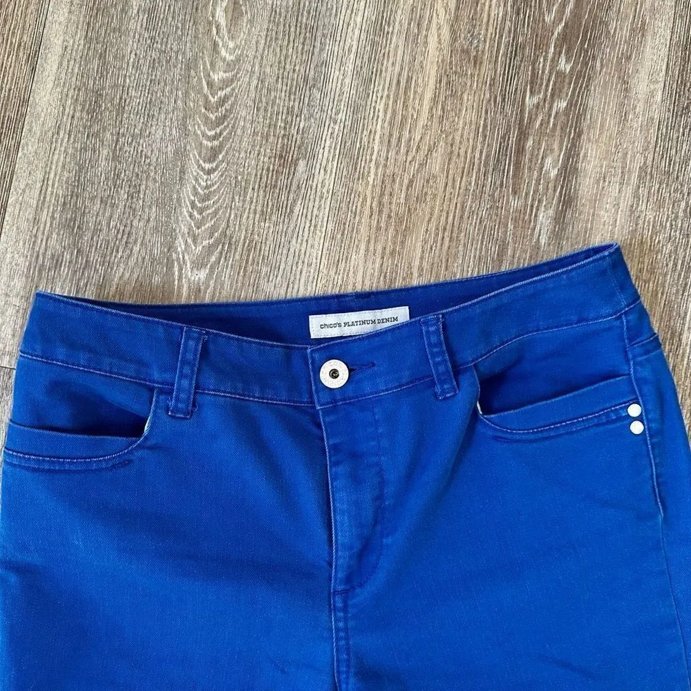 Chico's Chico’s blue cropped jeans - Image 6