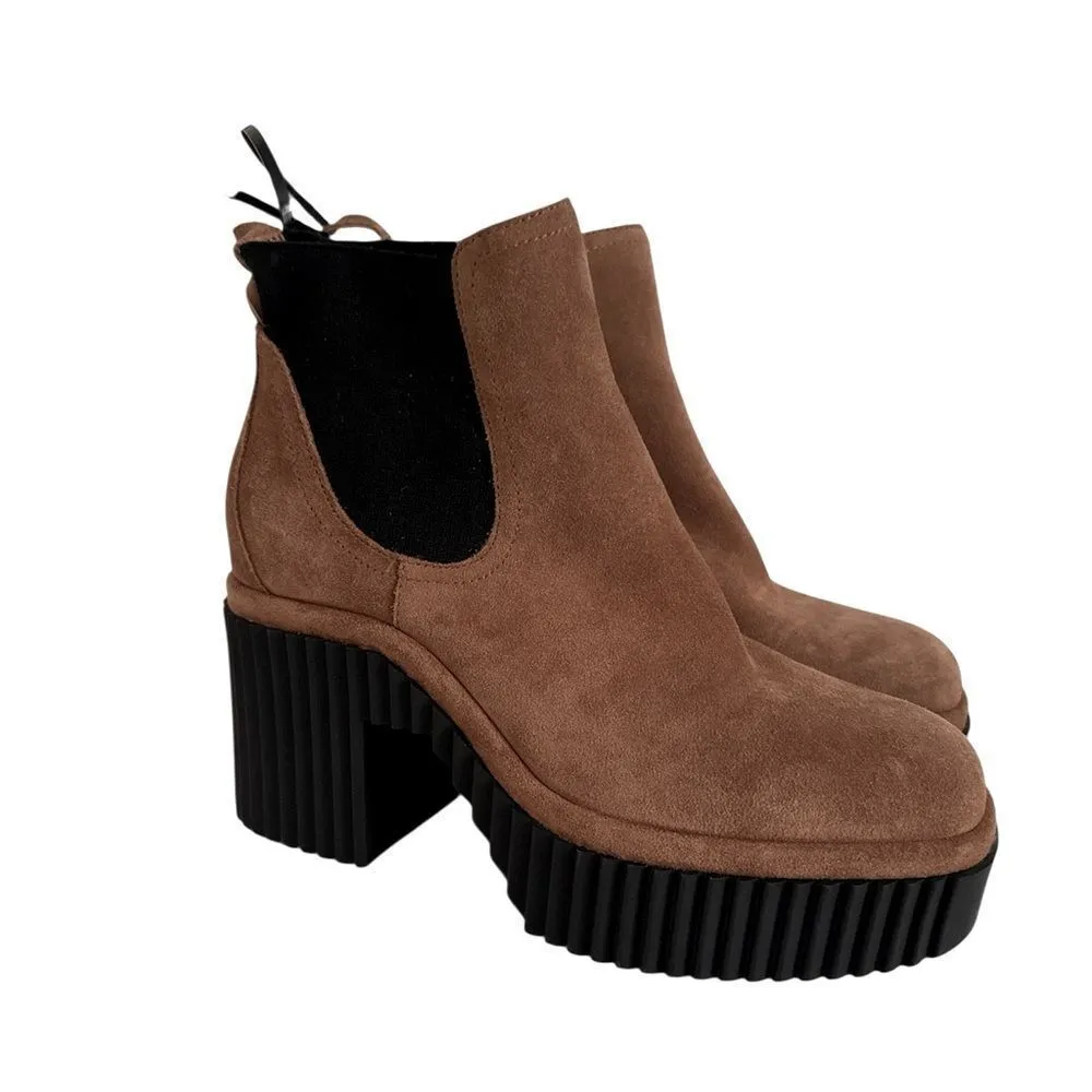 Gianni Bini Tan and Black Ankle Boots with Platform Sole NWOT - Image 2