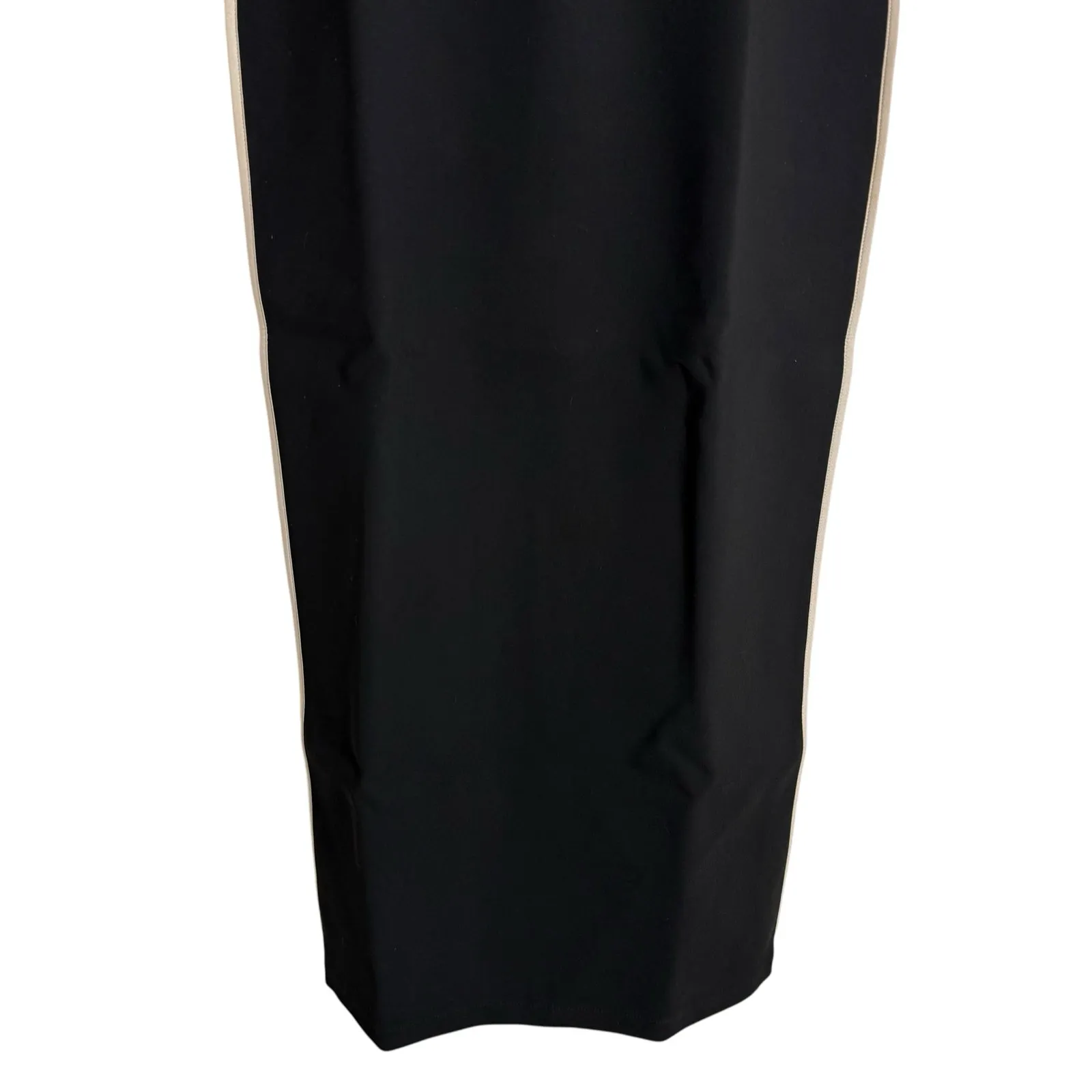 Paris Georgia Black Cream Sweetheart Heart Minimalist Cocktail Midi Dress Size M Size M - Image 7