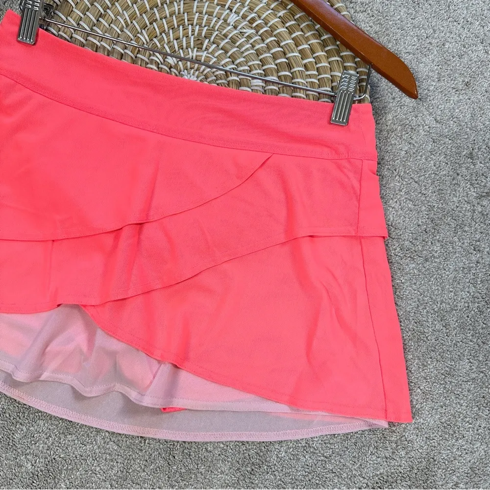 Title Nine Women’s Va Va Vroom Skort Mesh Layer Outdoor Golf in Coral Orange S - Image 3