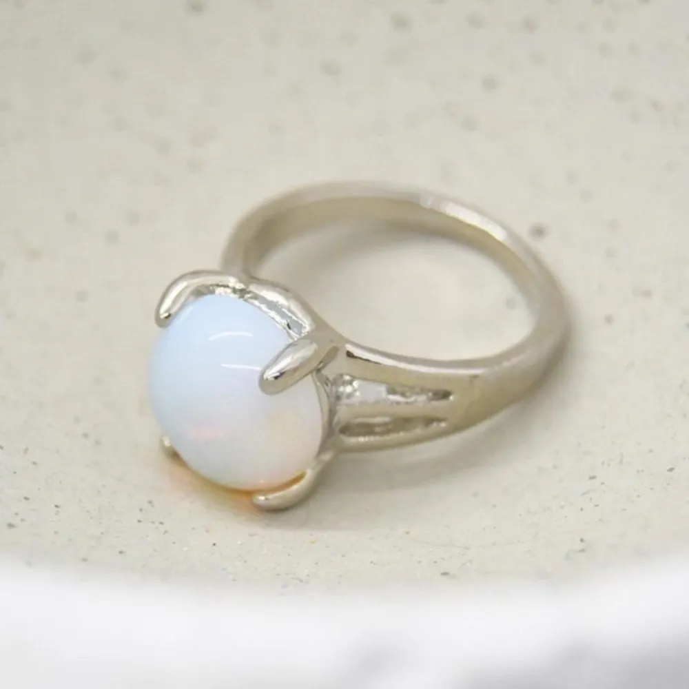 Blue Stone Ring Silver - Image 3