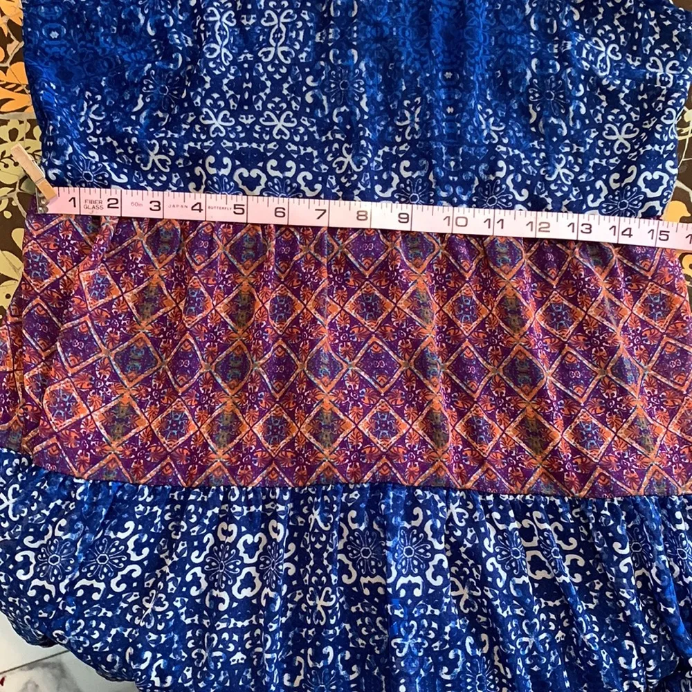 SPEECKLESS Bohemian Dress Sz: M Blue Size M - Image 9