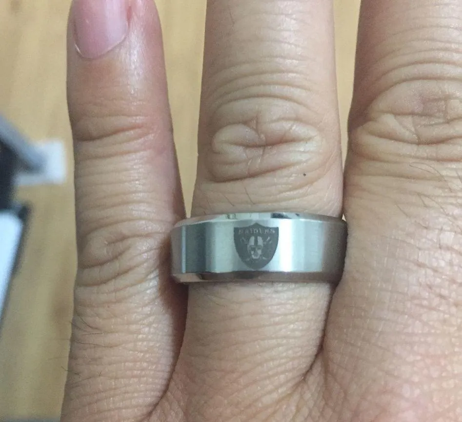 Las Vegas Raiders Silver Ring - Image 2