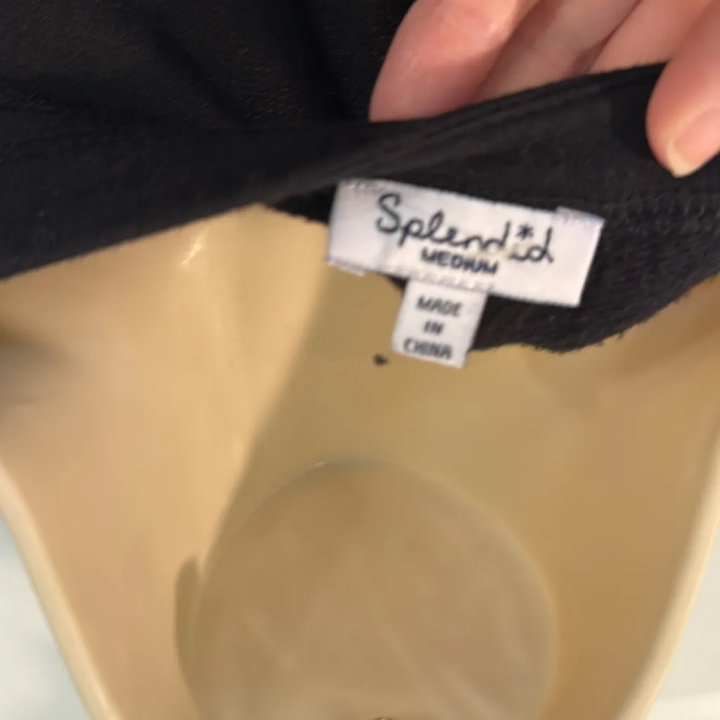 Splendid Supersoft Rib Surplice Jumpsuit medium - Image 10