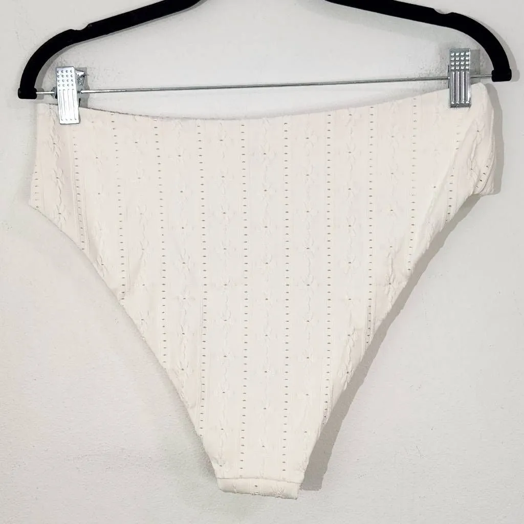 Andie Cream Swim Bottom NWT Large Cream Andie Swim Bikini Bottom Cream Swimwear - Image 4