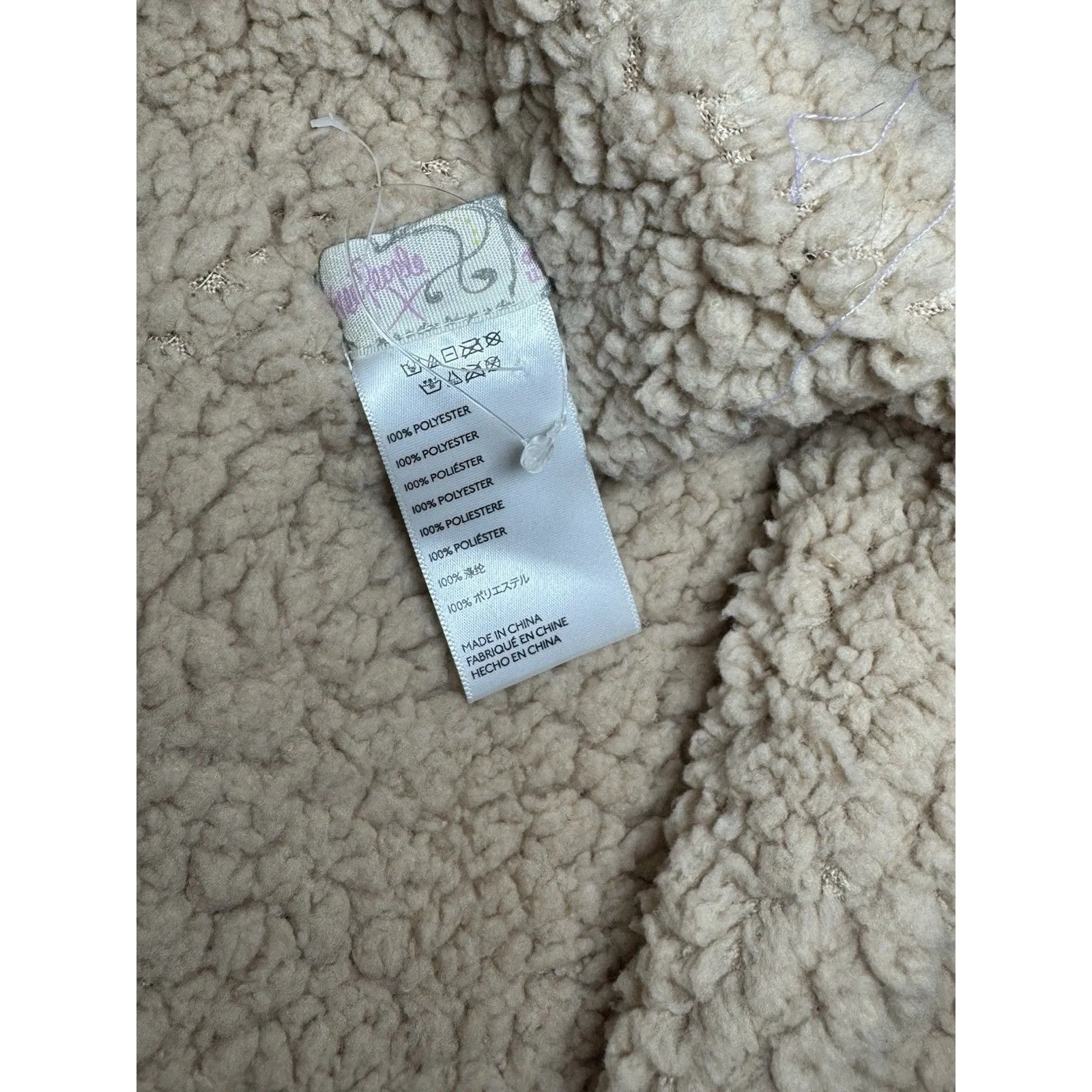 Free People Cloud Nine Scarf Double Loop Infinity Sherpa Cozy Camel One Size - Image 6