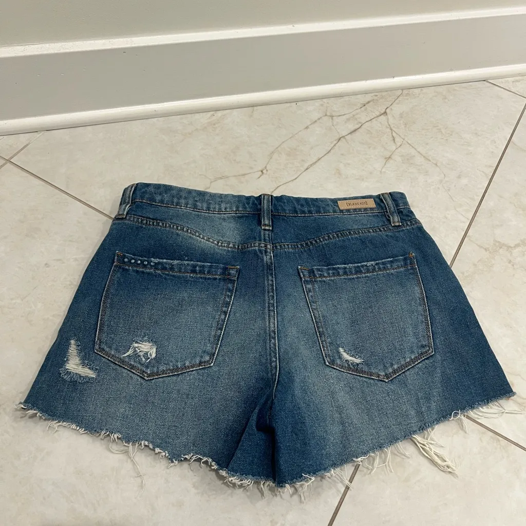 Blank NYC Blue Denim The Barrow Vintage High Rise Jean Shorts Size 29 US - Image 5