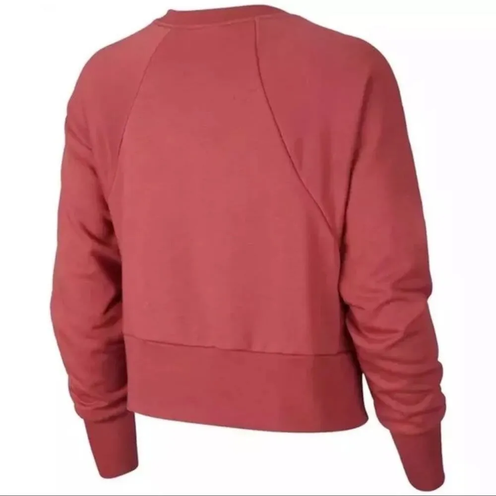 Women's size large Nike Sportswear Embossed Logo Cropped Crewneck Fashion Casual - Image 3