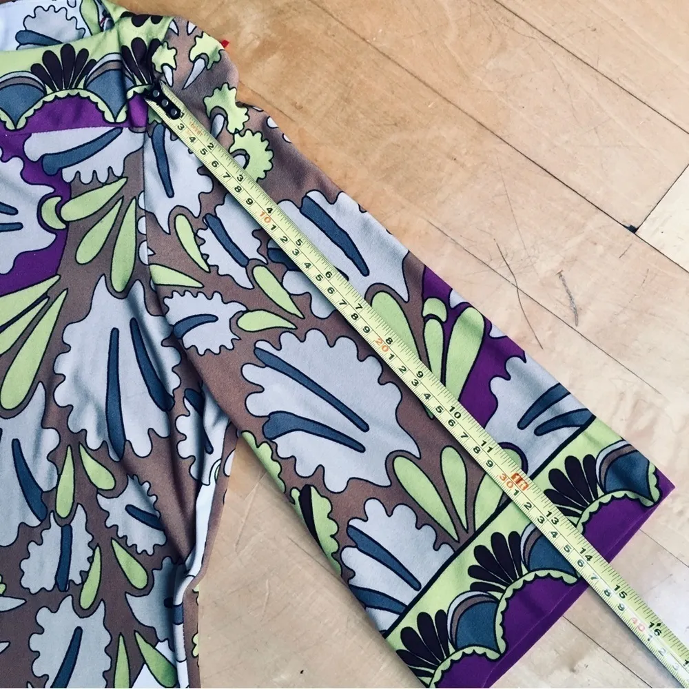 Donna Morgan Abstract, Colorful, Neon, 3/4 Sleeve Dress, Size 16 - Image 13