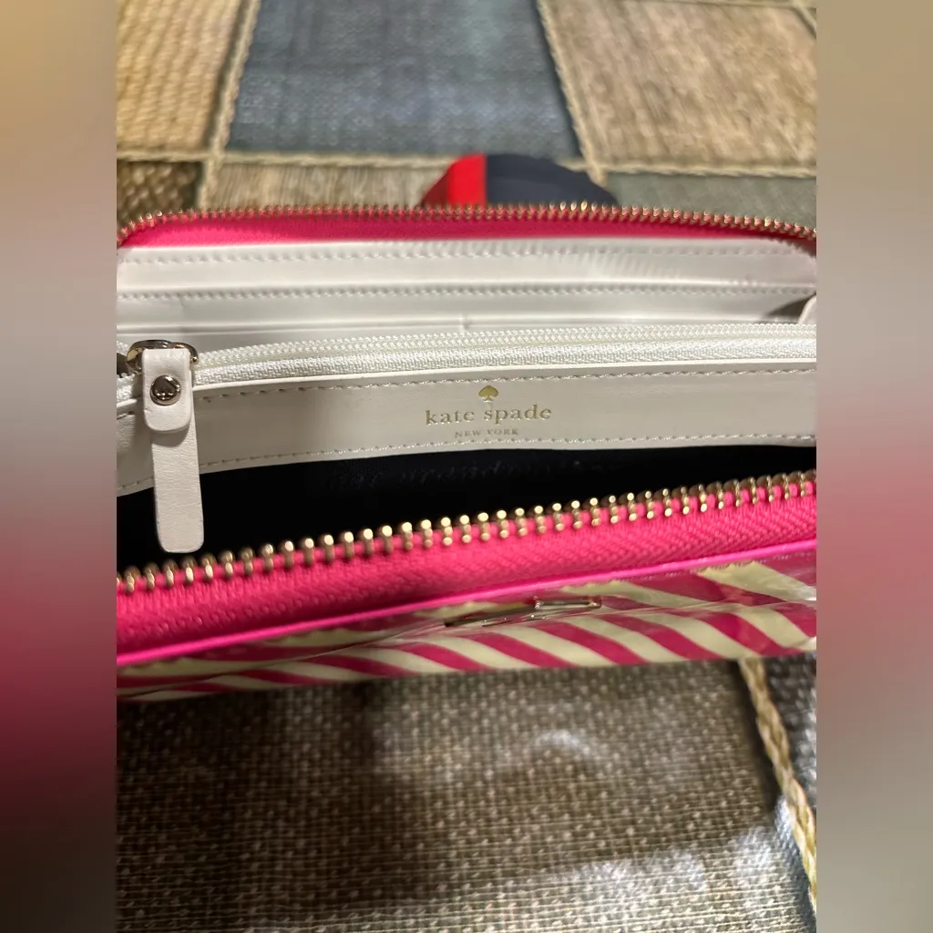 🩷🩷KATE SPADE  new york Lola Glitter Large Continental Zip Wallet - Rose Pink.🩷🩷 - Image 9