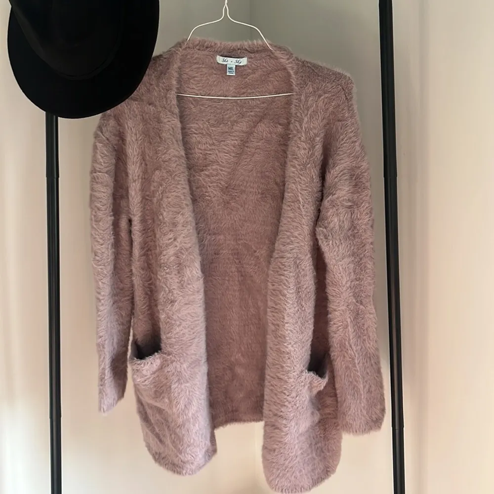 SHE + SKY Cardigan fuzzy purple - Image 4