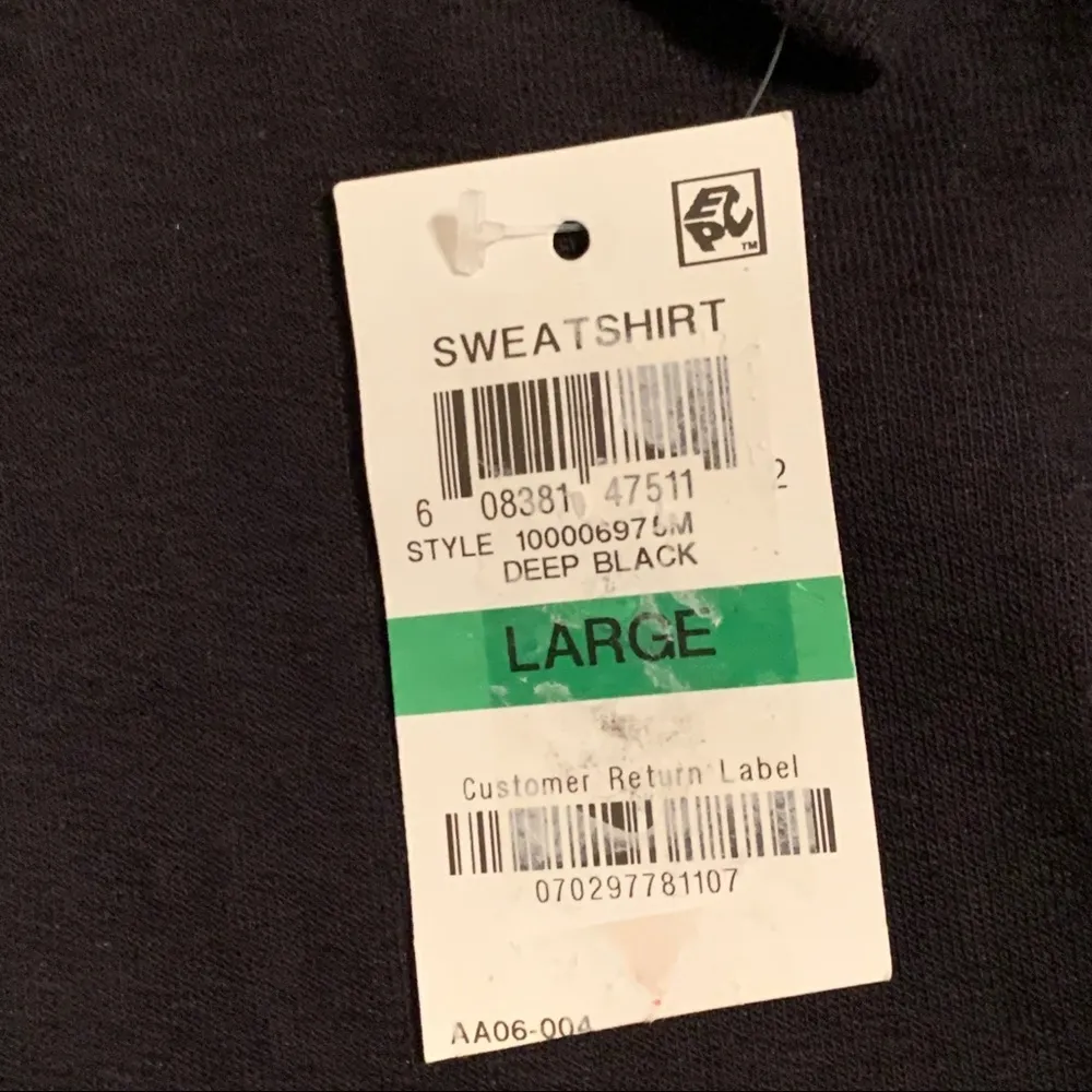 INC International Concepts Ruffled Sweatshirt Black Size L - Image 8